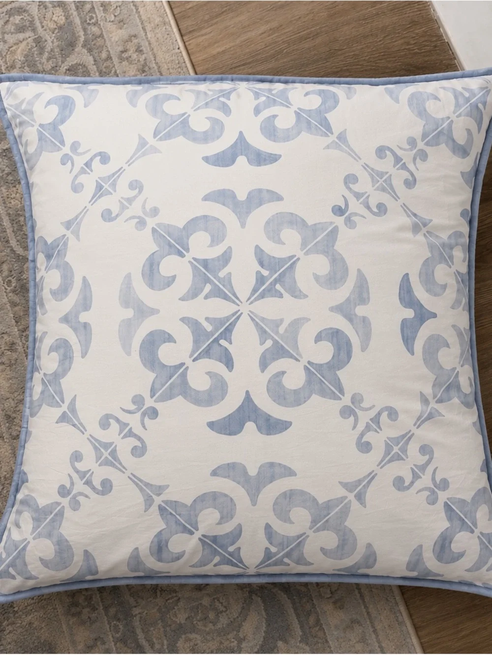 Wentworth Percale Sham - Euro Pillows Set of 3